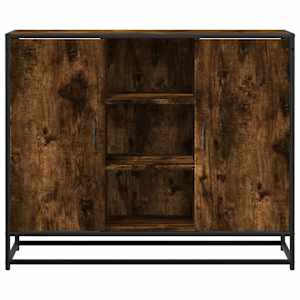 Příborník kouřový dub 92 x 35 x 76 cm kompozitní dřevo - obrázek 4