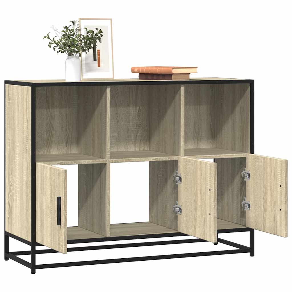 vidaXL Sideboard Sonoma-Eiche 100x35x76 cm Holzwerkstoff