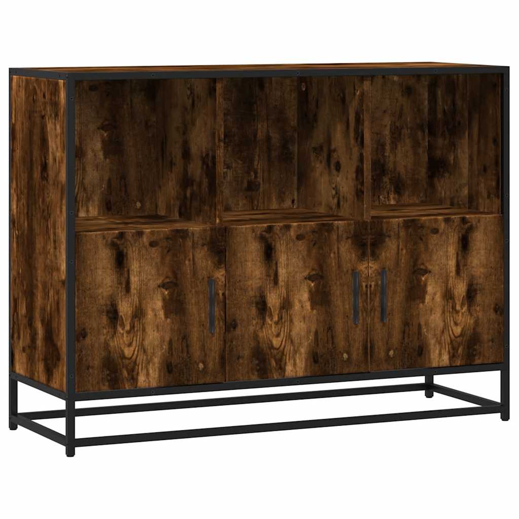 Thumbnail - vidaXL Sideboard Räuchereiche 100x35x76 cm Holzwerkstoff