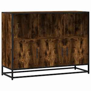 Příborník kouřový dub 100x35x76 cm kompozitní dřevo - obrázek 2