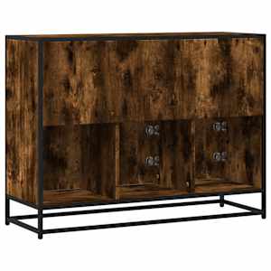 Příborník kouřový dub 100x35x76 cm kompozitní dřevo - obrázek 6