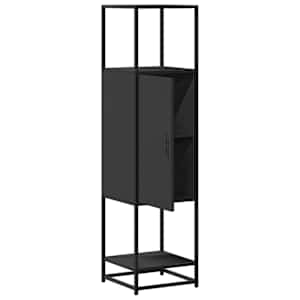 Skříň highboard černá 35,5x35x139 cm kompozitní dřevo a kov - obrázek 5