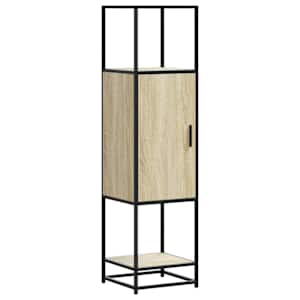 Skříň highboard dub sonoma 35,5x35x139 cm kompozit a kov - obrázek 2