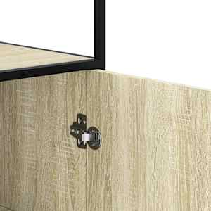 Skříň highboard dub sonoma 35,5x35x139 cm kompozit a kov - obrázek 9