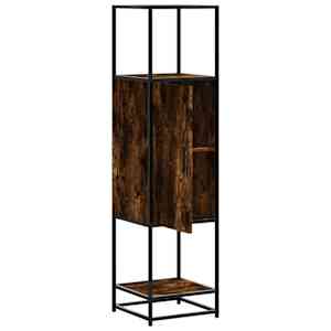 Skříň highboard kouřový dub 35,5x35x139 cm kompozit a kov - obrázek 5