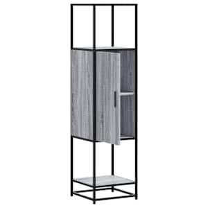 Skříň highboard šedá sonoma 35,5x35x139 cm kompozit a kov - obrázek 5