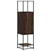 vidaXL Highboard pruun tamm 35,5x35x139 cm Engineered Wood and Metal