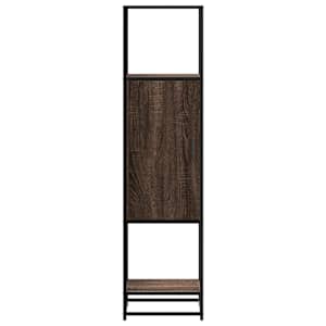 Skříň highboard hnědý dub 35,5x35x139 cm kompozit a kov - obrázek 4