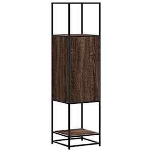 Skříň highboard hnědý dub 35,5x35x139 cm kompozit a kov - obrázek 7