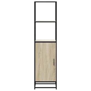 Skříň highboard dub sonoma 35,5x35x139 cm kompozit a kov - obrázek 4