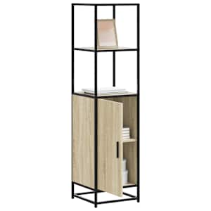 Skříň highboard dub sonoma 35,5x35x139 cm kompozit a kov - obrázek 1