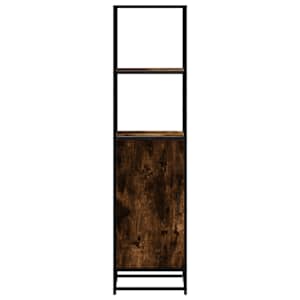 Skříň highboard kouřový dub 35,5x35x139 cm kompozit a kov - obrázek 4