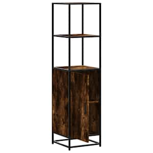 Skříň highboard kouřový dub 35,5x35x139 cm kompozit a kov - obrázek 5
