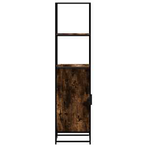 Skříň highboard kouřový dub 35,5x35x139 cm kompozit a kov - obrázek 6