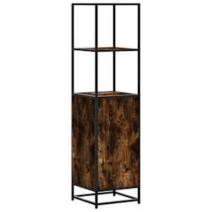 Skříň highboard kouřový dub 35,5x35x139 cm kompozit a kov - obrázek 7