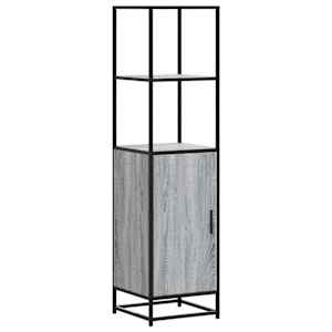 Skříň highboard šedá sonoma 35,5x35x139 cm kompozit a kov - obrázek 2