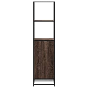 Skříň highboard hnědý dub 35,5x35x139 cm kompozit a kov - obrázek 4