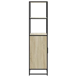 Skříň highboard dub sonoma 68x35x139 cm kompozitní dřevo a kov - obrázek 5