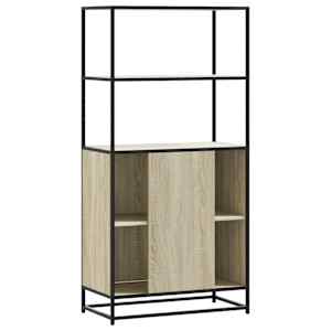 Skříň highboard dub sonoma 68x35x139 cm kompozitní dřevo a kov - obrázek 6
