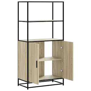 Skříň highboard dub sonoma 68x35x139 cm kompozitní dřevo a kov - obrázek 7