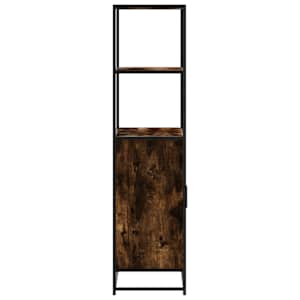 Skříň highboard kouřový dub 68x35x139cm kompozitní dřevo a kov - obrázek 5