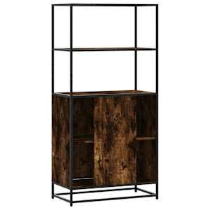 Skříň highboard kouřový dub 68x35x139cm kompozitní dřevo a kov - obrázek 6