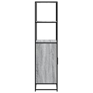 Skříň highboard šedá sonoma 68x35x139cm kompozitní dřevo a kov - obrázek 5