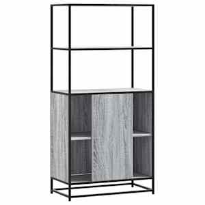 Skříň highboard šedá sonoma 68x35x139cm kompozitní dřevo a kov - obrázek 6