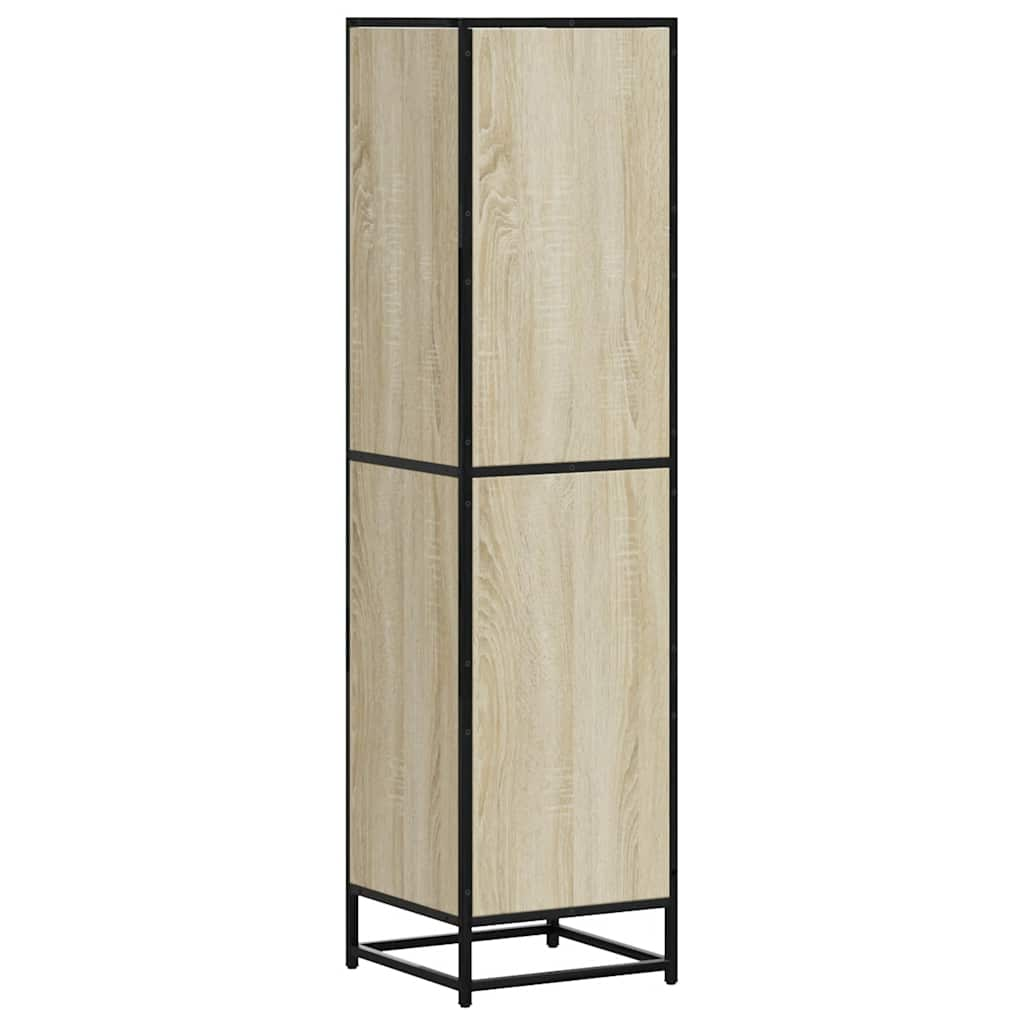 vidaXL Skříň highboard dub sonoma 35,5x35x139 cm kompozit a kov