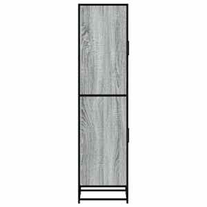 Skříň highboard šedá sonoma 35,5x35x139 cm kompozit a kov - obrázek 6