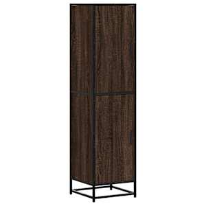 Skříň highboard hnědý dub 35,5x35x139 cm kompozit a kov - obrázek 2