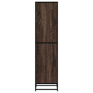 Skříň highboard hnědý dub 35,5x35x139 cm kompozit a kov - obrázek 4