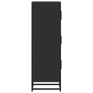 Skříň highboard černá 35,5x35x106,5 cm kompozitní dřevo a kov - obrázek 5