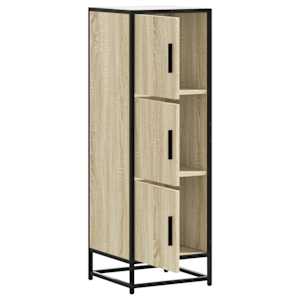 Skříň highboard dub sonoma 35,5x35x106,5 cm kompozit a kov - obrázek 8