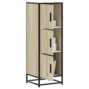 Skříň highboard dub sonoma 35,5x35x106,5 cm kompozit a kov - obrázek 1
