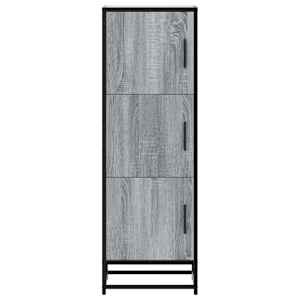 Skříň highboard šedá sonoma 35,5x35x106,5 cm kompozit a kov - obrázek 4
