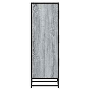 Skříň highboard šedá sonoma 35,5x35x106,5 cm kompozit a kov - obrázek 5