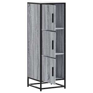 Skříň highboard šedá sonoma 35,5x35x106,5 cm kompozit a kov - obrázek 8