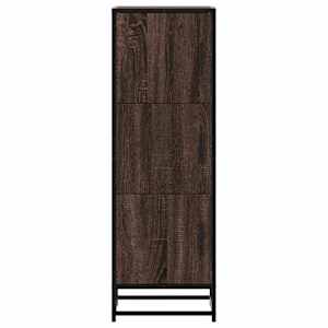 Skříň highboard hnědý dub 35,5x35x106,5 cm kompozit a kov - obrázek 4