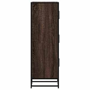 Skříň highboard hnědý dub 35,5x35x106,5 cm kompozit a kov - obrázek 5