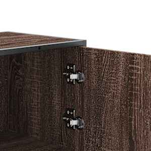 Skříň highboard hnědý dub 35,5x35x106,5 cm kompozit a kov - obrázek 9