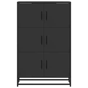 Skříň highboard černá 68x35x106,5 cm kompozit a kov - obrázek 4