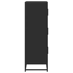 Skříň highboard černá 68x35x106,5 cm kompozit a kov - obrázek 5