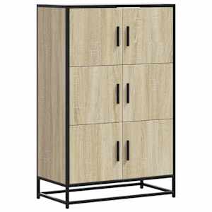 Skříň highboard dub sonoma 68x35x106,5 cm kompozit a kov - obrázek 2