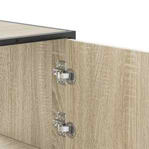 Skříň highboard dub sonoma 68x35x106,5 cm kompozit a kov - obrázek 8