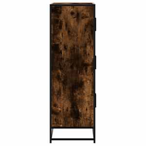 Skříň highboard kouřový dub 68x35x106,5 cm kompozit a kov - obrázek 5