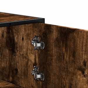 Skříň highboard kouřový dub 68x35x106,5 cm kompozit a kov - obrázek 8