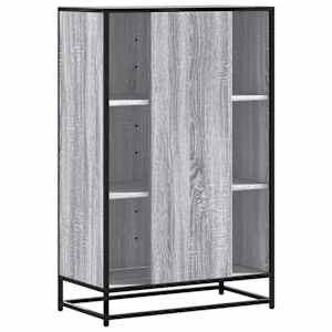 Skříň highboard šedá sonoma 68x35x106,5 cm kompozit a kov - obrázek 6