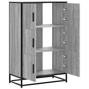 Skříň highboard šedá sonoma 68x35x106,5 cm kompozit a kov - obrázek 7