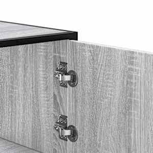 Skříň highboard šedá sonoma 68x35x106,5 cm kompozit a kov - obrázek 8